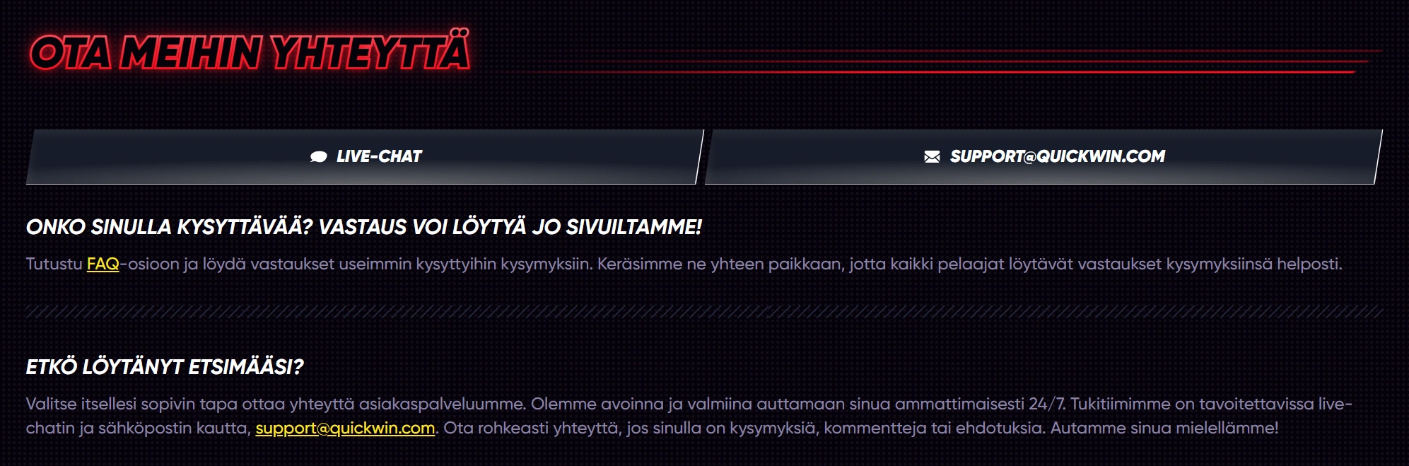 Asiakaspalvelu